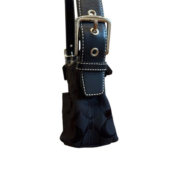 COACH Vintage Y2K Soho East West Baguette Signature C Pattern In Black - Picture 8 of 16